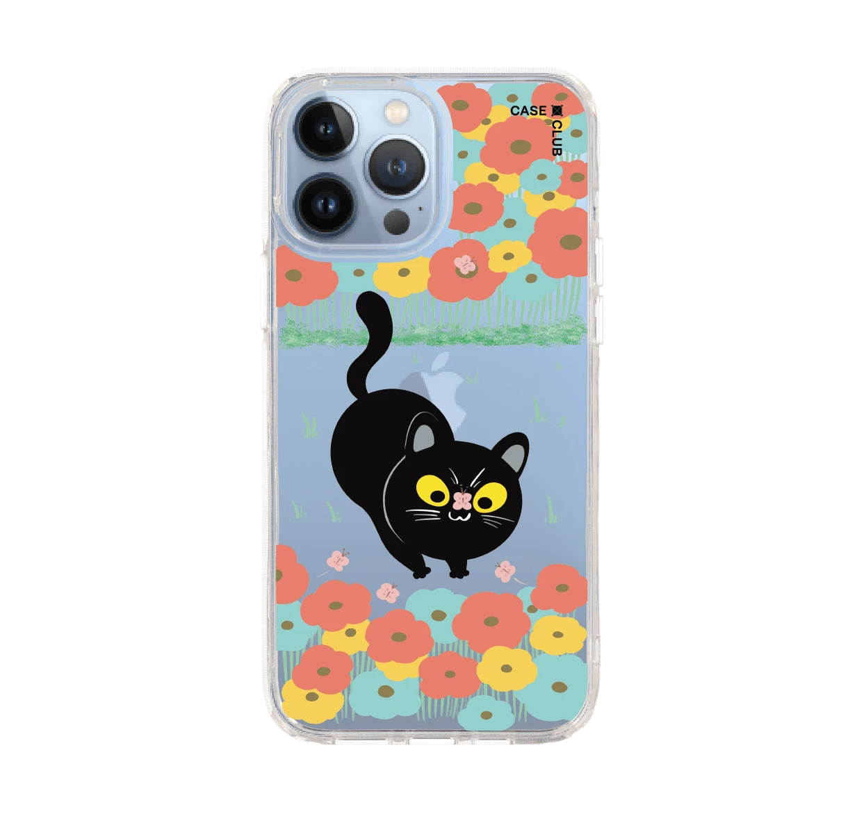 flower black cat